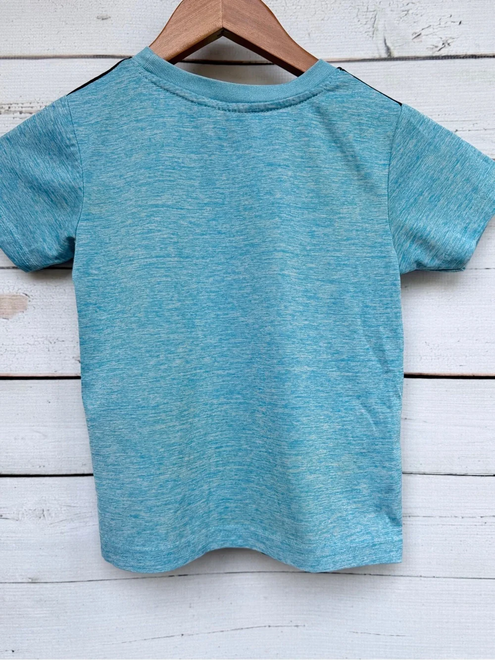 🕷️ Marvel Spider-Man "Spidey" Blue Space-Dye Boy's Graphic Tee - Picture 6 of 6